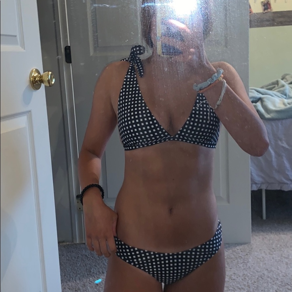 NWOT Plaid bikini set